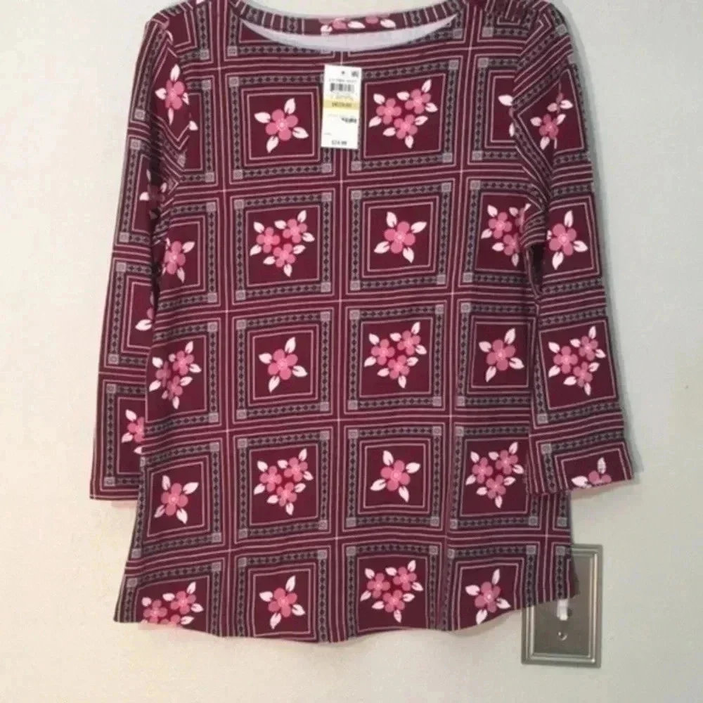 charter club ladies blouse M